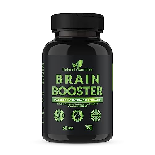 Complexo B, Biotina, Magnésio, Cálcio, Zinco e mais Vitaminas Bain Booster - 1 Pote com 60 Cápsulas de 650mg