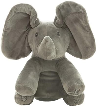 AOOPOO Musical Animated Flappy Ear Elephant Soft Plush Toy Singing Stuffed Animated Animal Kid Doll Gift