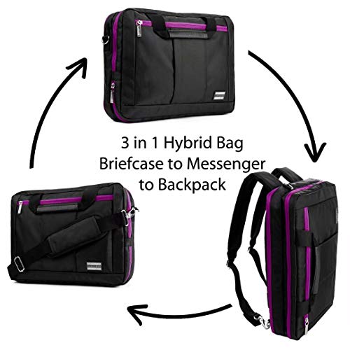 Messenger Bag Backpack 2 in 1 for Microsoft Surface Pro 6, Surface Go