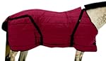 High Spirit Snuggie Stable Blanket, 80-Inch, Burgundy/Black