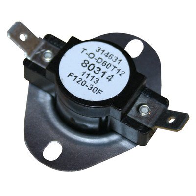 US Stove 80314 F120 Therm-O-Disc Black Classic HVAC Thermostat
