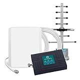 Cell Phone Signal Booster for Home/Office - Tri-Band Cellular Repeater for Verizon 3G 4G LTE AT&T T-mobile Sprint GSM 3G - 700/850/1900MHz Band 2/5/13 Amplifier kit with High Gain Panel/Yagi Antennas