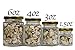 GoJars Hexagon Glass Jars 4oz Premium Food-grade. Mini Jars With Lids For Gifts, Wedding Favors, Honey, Jams And More. (12, 4oz)