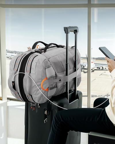 Tolaccea Travel Laptop Backpack Carry on Flight Approved, Large Personal Item Backpack Convertible Duffle Luggage Bag Daypack Business Rucksack Fits 15.6