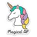Unicorn Sticker Decal Vinyl Magical AF 4