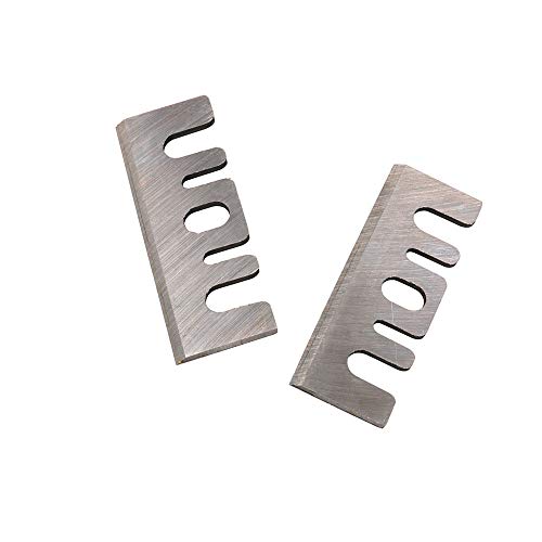 2Pcs 3-1/4 Inch High Speed Steel Electric Planer Spare Blades Knives Replacement for Hitachi F20A Wood Cutting Tool 82x29x3mm