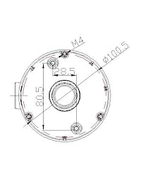 DS-1280ZJ-DM18 - Base para cámara de fotos Hikvision IP DS-2CD21x2, DS-2CD2132, DS-2CD2142