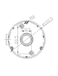 DS-1280ZJ-DM18 - Base para cámara de fotos Hikvision IP DS-2CD21x2, DS-2CD2132, DS-2CD2142