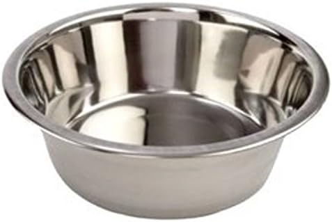 STAINLESS STEEL Standard Pet Dog Puppy Cat Food or Drink Water Bowl Dish 2 qt - 64 oz