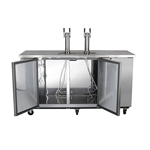 image for Maxx Cold MXBD72-2S Commercial Stainless Steel NSF Bar Direct Draw Keg