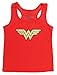Wonder Woman Little Girls' Wonder Woman Sporty Mesh Pajama Short Set, Red, 4/5