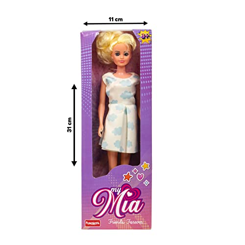 Funskool My MIA - Fashion Doll with Curley Blond Hair, Roleplay Toy for Girls Aged 3 Years and Above, Multicolour 1