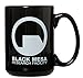 Inlefen Black Mesa Research Facility - 15oz Deluxe Double-Sided Bistro Coffee Tea Mug (Black)