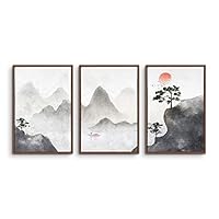 3 Piece Framed Canvas Wall Art Zen Canvas Prints Home Artwork Decoration for Living Room,Bedroom - 16