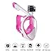 Snorkel Mask Full Face Anti-fog 180° Panoramic Diving Mask Upgraded Breath Free Snorkeling Mask