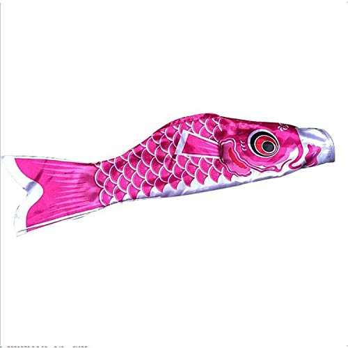 New 5 Colors 55cm Waterproof Japanese Carp Windsock Streamer Hanging Fish Flag Decor Kite Koinobori For Children - Thumbnail 5