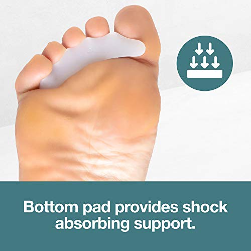 ZenToes Hammer Toe Straightener Crest with No Loop 4 Count Gel Spacer
