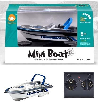 Swovo Mini Remote Control and Decorative Ship Model Boat Dual Motor High-Speed RC Boat Racing Boat Toy for Pools Lakes & Outdoor Use