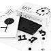 Kungfu Mall DIY Design Art Foam Sponge Digit Wall Clock Black
