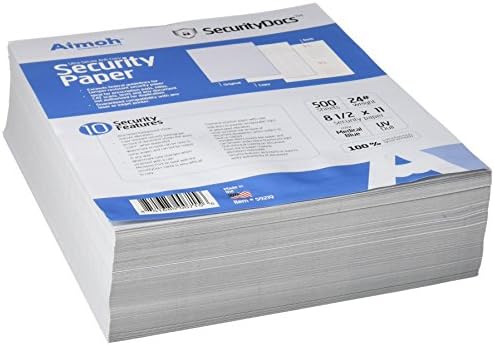 Aimoh 59219 Ultra Security Paper, Features Suitable for Prescriptions Pads and all Business Needs, Tamper-Resistant