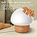 Night Lights for Kids, ANGTUO LED Mushroom Night Light for Kid Baby, Soft Silicone Lampshape,100% Rubber Wood, 4 Light Brightness and 16 Color by Wireless Remote - US Plug