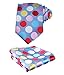 SetSense Men's Polka Dot Jacquard Woven Tie Necktie Set