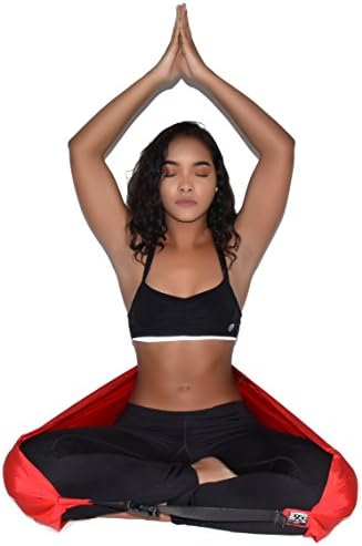 ZaRRian Meditate Like a pro Compact Yoga Seat Strap for Comfortable, Supported Meditation - 2 in 1 Yoga Seat Strap and Yoga Bag