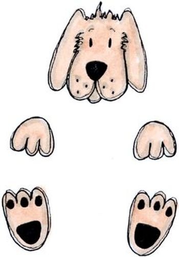 Art Stamps LM Dog Grab Stamp, Black — image 1