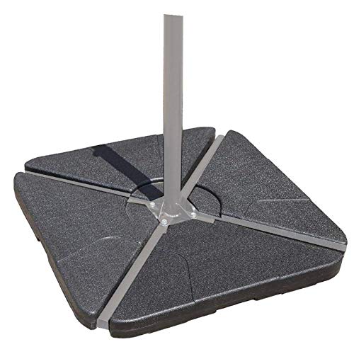 COBANA 4Piece Offset Patio Umbrella Base, Sand Filled Cantilever