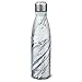 cicike Premium Stainless Steel Insulated Water Bottle for Women, Leak Proof and BPA Free, 17oz/500ml Drinking Double Walled Sport Water Bottle, Water Stay Cold 24 Hours and Hot 12