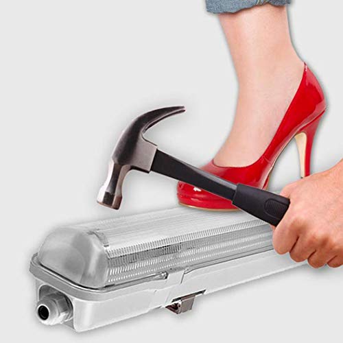 LED Feuchtraumleuchte, Garagenleuchte, max 1x35W LED, inkl. LED Röhre, T8 LED, G13, Deckenleuchte, Wannenleuchte… – Bild 8