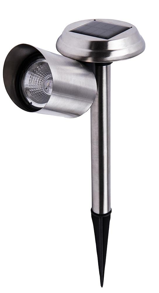 PRO ELEC PEL01351 Solar LED Path and Garden Spotlights, 2 Pack