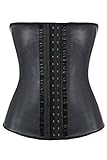 Pink Queen® Womens Plus Size Workout Latex Waist Training Corsets Cincher Shaper