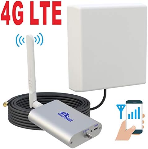 700MHz AT&T T-Mobile 4G LTE Cell Phone Signal Booster for Home and Office Band12/17 Mobile Phone Signal Amplifier Including RG58 Cable Repeater Full Kit