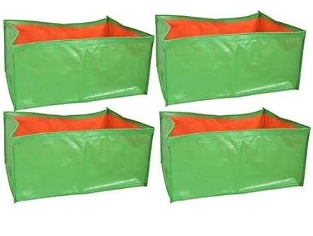 VOOLEX Terrace Gardening HDPE Grow Bags for Vegetable Plants (24