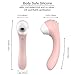 Clitoral Sucking Vibrator, NightFly G Spot Clit Vibrators Vibrating Dildo Rechargeable Waterproof Clitorial Sucking Toy Wand Massage Vibrartor Sex Toy for Women Couples Lesbian Pink