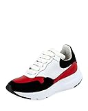 Alexander McQueen McQueen Leather Runner Sneakers (38.5) Black/Red