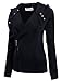 TAM WARE Women Slim fit Zip-up Hoodie Jacket TWHD1003-BLACK-S