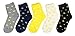 Wish Island Women's 5 Packs Cotton Crew Socks (Yellow Rubber Duck)