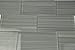 Neutral Dark Gray, Hand Painted Glass Tile. Perfect for Kitchens and bathrooms. Sample