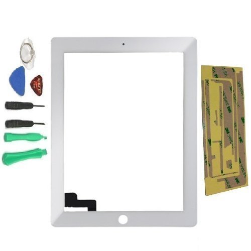 Apple iPad 2 Touch Screen Glass Digitizer Replacement white