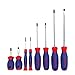WORKPRO 8-piece Screwdrivers Set Standard and Precision, Cr-V Blades with Bi-material Handles