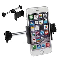 yuanhaourty 360 Degree Rotation Car Headrest Mount Holder Adjustable Car Back Seat Stand Rear Pillow Bracket for 3.5-6.5inch Smart Phone