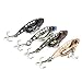 4pcs/lot 4CM 7G Metal VIB Hard fishing Baits pike trout peche fishing lures W...