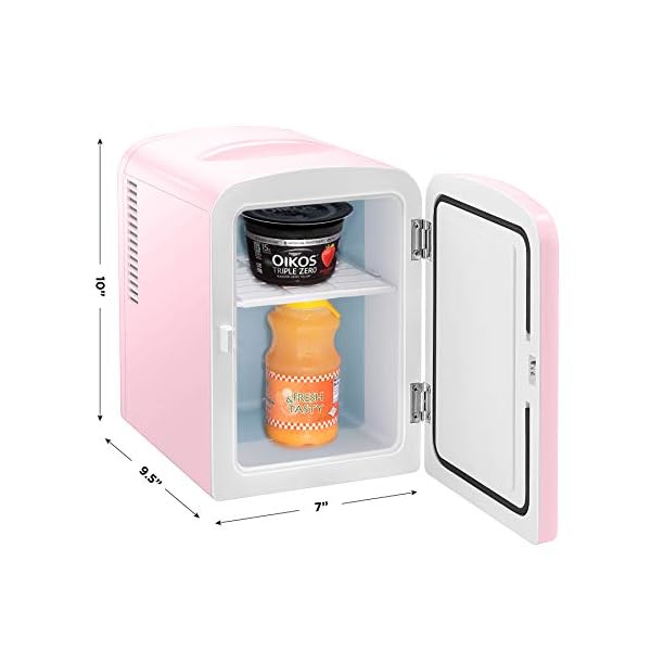 Chefman Mini Heladera Maquillaje 6 latas 4 Litros | Rosa - Imagen 7