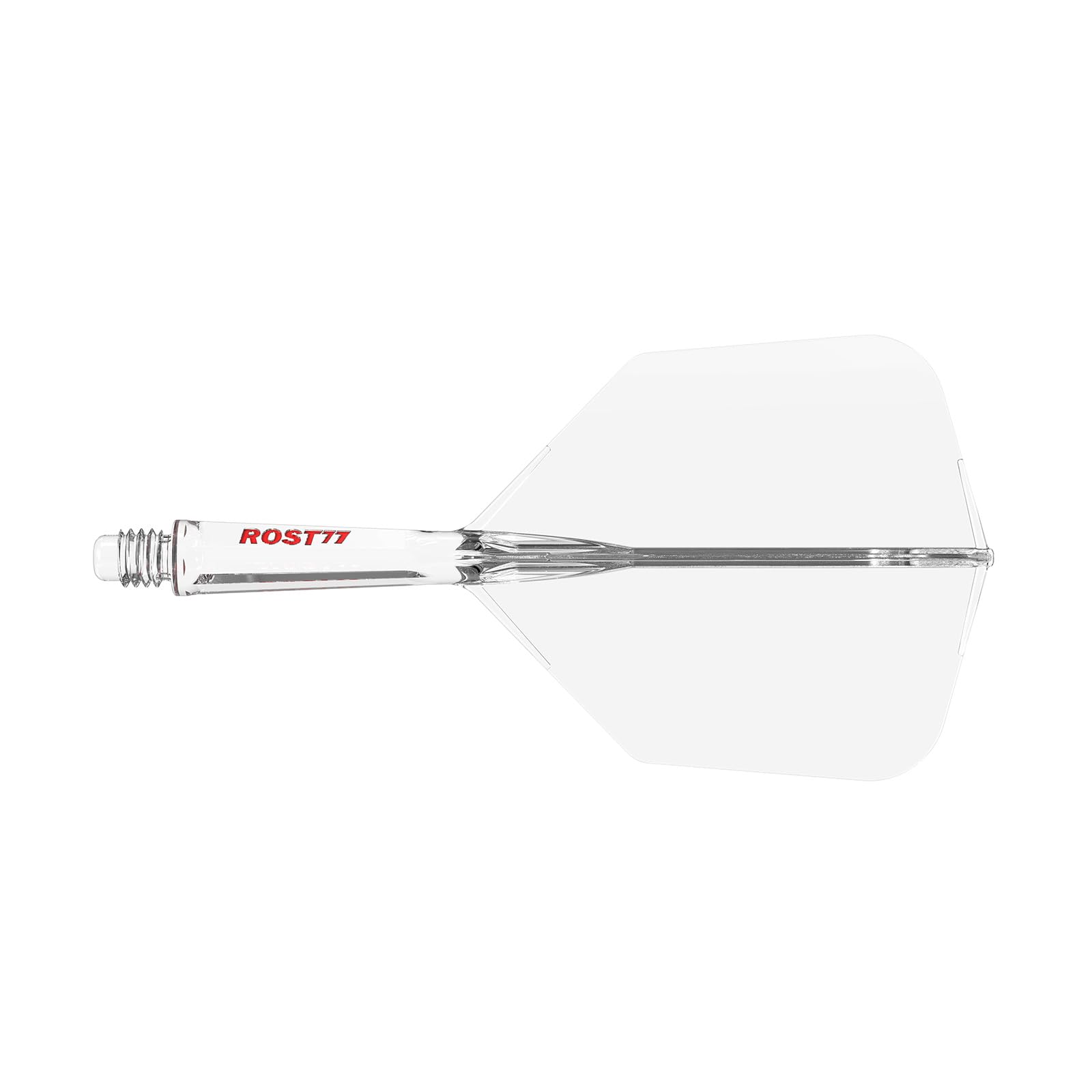 CUESOUL ROST 77 Integrated Dart Shaft and Flight,Big Wing Shape,Set of 3(clear color series)