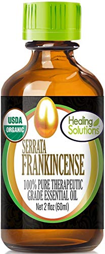 Healing Solutions Organic 60ml Oils - Frankincense Essential Oil - 2 Fluid Ounces