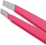 Tweezerman Neon Pink Slant Tweezer Professional Stainless Steel Precision view 2