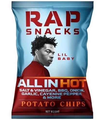 Amazon.com: Rap ` Snacks Potato Chips 5 oz (Curated by RJ Snacks
