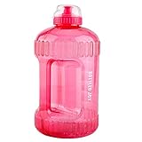 BOTTLED JOY 2.2L Water Jug with Flip Cover and Handle, BPA Free Reusable Gym Sports Outdoor Drinking Large Capacity Water Bottle Container 75oz 2200ml